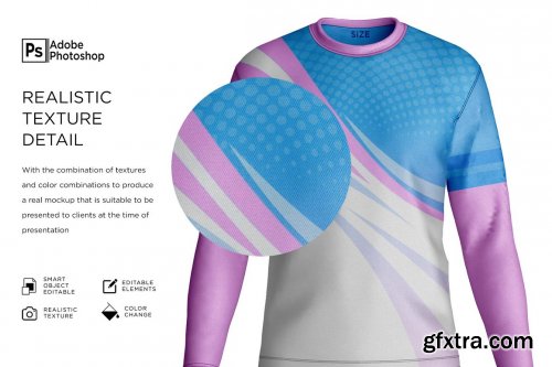 CreativeMarket - Men's Shirt Long Sleeve Mockup 7256352