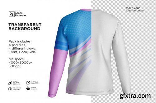 CreativeMarket - Men's Shirt Long Sleeve Mockup 7256352