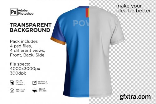 CreativeMarket - Shirt Short Collar Round Mockup 7249963