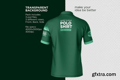 CreativeMarket - Polo T-Shirt Mockup 7252278