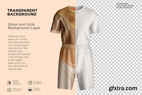 CreativeMarket - Soccer Jersey kit Mockup 7257207