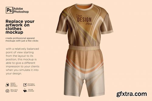 CreativeMarket - Soccer Jersey kit Mockup 7257207