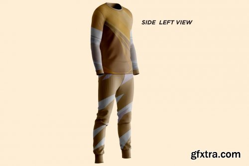 CreativeMarket - Sport Mens Suit Long Sleeve Mockup 7236305