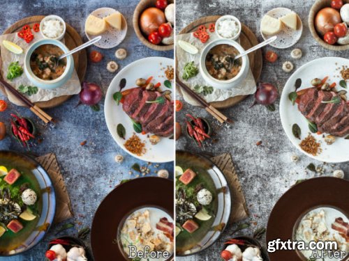 7 Food Lightroom Mobile Presets