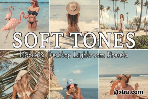 4 Soft Tones Lightroom Mobile Presets