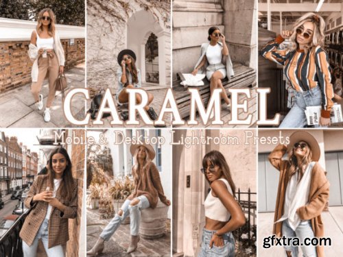 4 Caramel Warm Lightroom Mobile Presets