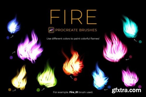 Fire Procreate Brushes