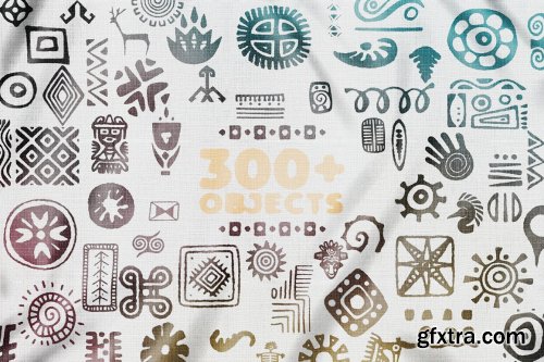 CreativeMarket - Authentic African Patterns, Symbols 7031687