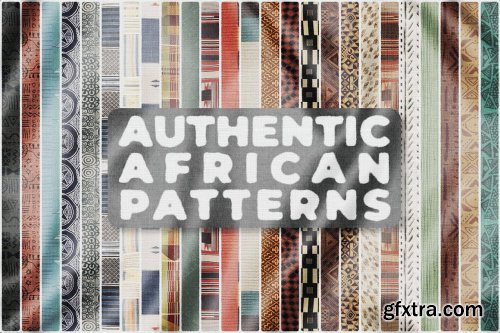 CreativeMarket - Authentic African Patterns, Symbols 7031687