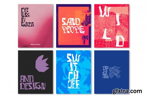 CreativeMarket - Anti-Font #3 | AntiDesign Collection 7221997