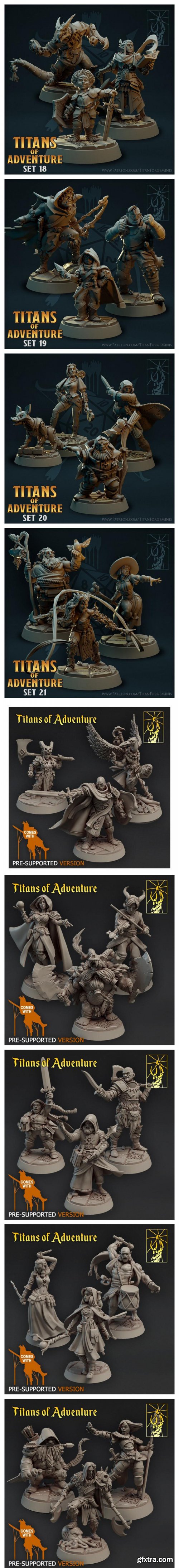 RPG Titans of Adventure set (5,6,7,8,9,10,,11,16,18,19,20,21,24)