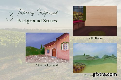 CreativeMarket - Tuscany in Watercolor for Procreate 6578475