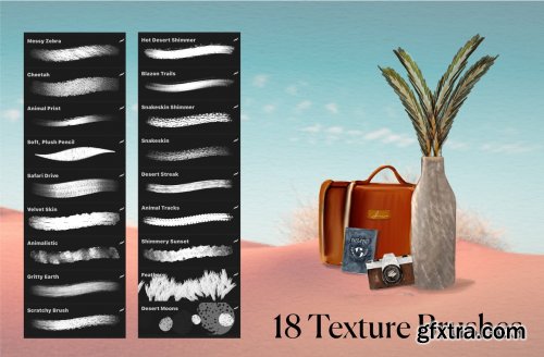 CreativeMarket - Safari Landscape & Texture Studio 6251925