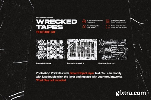 CreativeMarket - Wrecked Tapes Texture Kit 5315532