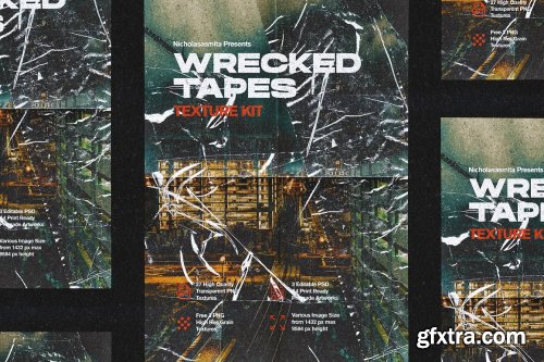 CreativeMarket - Wrecked Tapes Texture Kit 5315532