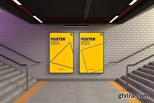 Subway Poster - Mockup Template FH