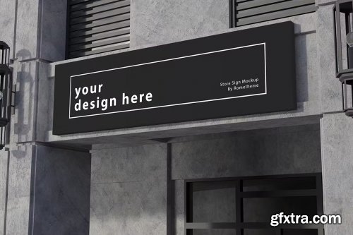 Store Sign vol.01 - Mockup Template VR