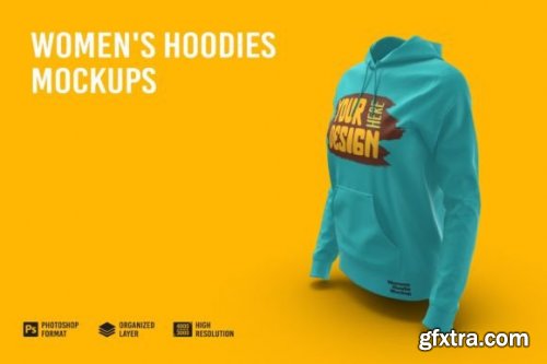 Women's Hoodies Mockup