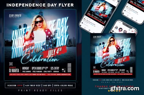 Independence Day Flyer Template | 4th of July