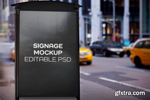 Outdoor signage mockup