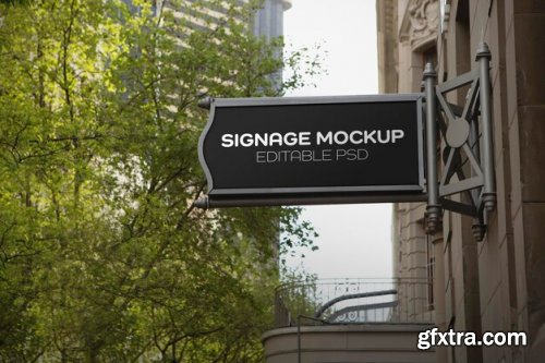 Outdoor signage mockup