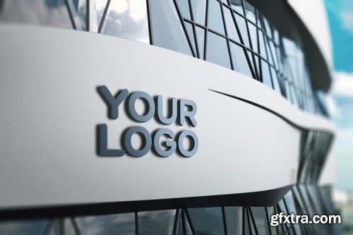 Outdoor signs logo mockup