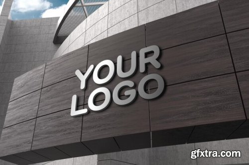 Outdoor signs logo mockup