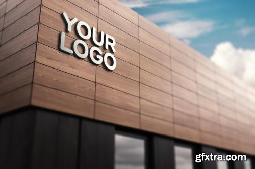 Outdoor signs logo mockup