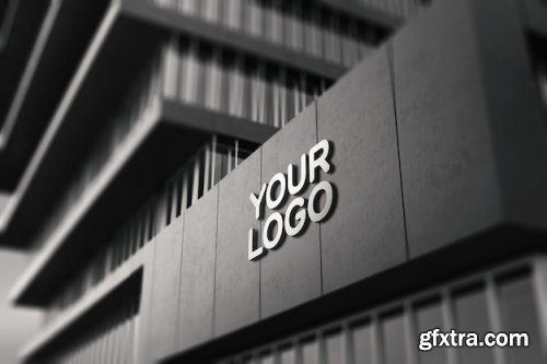 Outdoor signs logo mockup