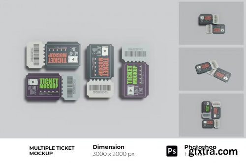 Multiple Ticket Mockup