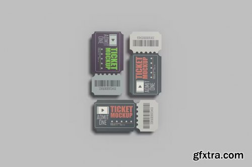 Multiple Ticket Mockup