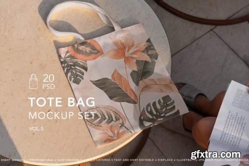 CreativeMarket - Tote Bag MockUp Set vol.3 7267447