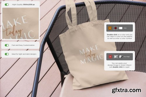 CreativeMarket - Tote Bag MockUp Set vol.3 7267447