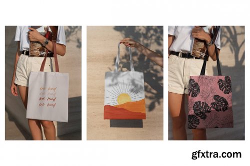 CreativeMarket - Tote Bag MockUp Set vol.3 7267447