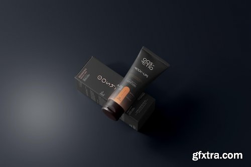 Cosmetic cream tube mockup