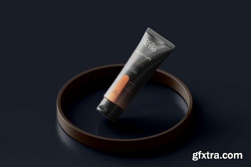 Cosmetic cream tube mockup