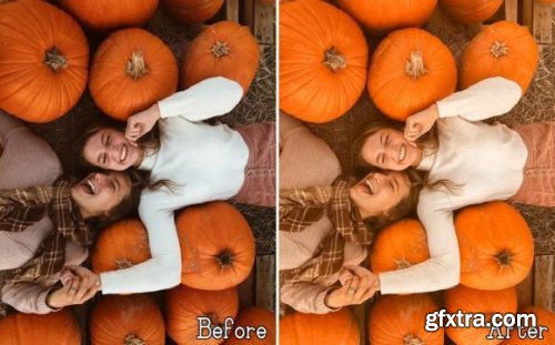 6 Pumpkin Lightroom Presets