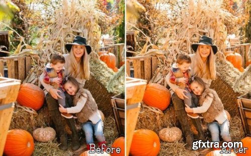 6 Pumpkin Lightroom Presets