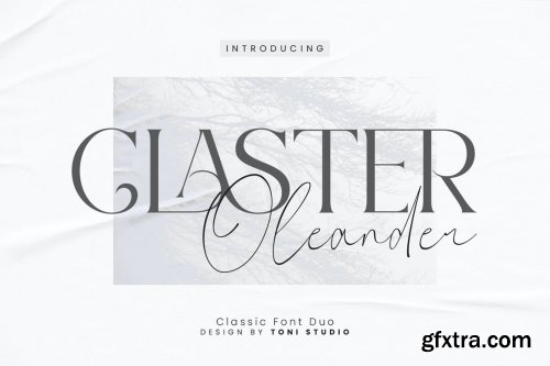 Claster Oleander Font Duo