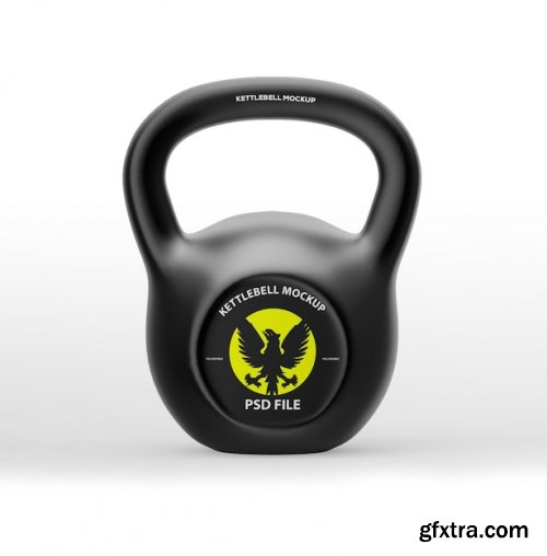 Matte kettlebell mockup