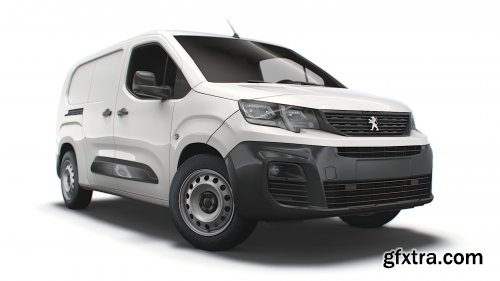 Cgtrader - Peugeot Partner Crew Van LWB 2021 3D Model