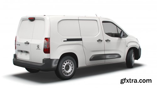 Cgtrader - Peugeot Partner Crew Van LWB 2021 3D Model