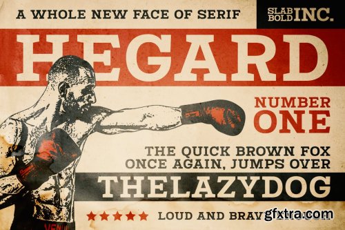 Hegard - Vintage Bold Slab Serif Fonts