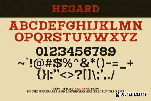 Hegard - Vintage Bold Slab Serif Fonts