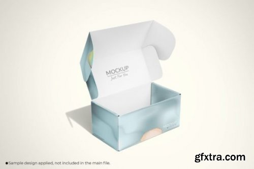 Front Tuck Mailing Box Packaging Mockup