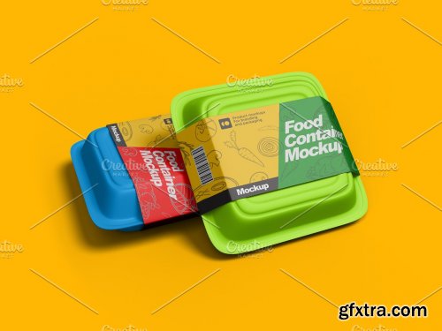 CreativeMarket - Food Containers Mockup 7178460