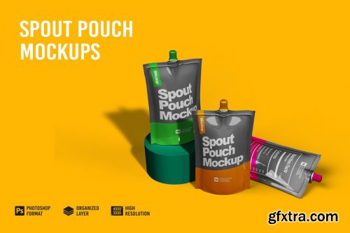 CreativeMarket - Spout Pouch Mockup 7178524