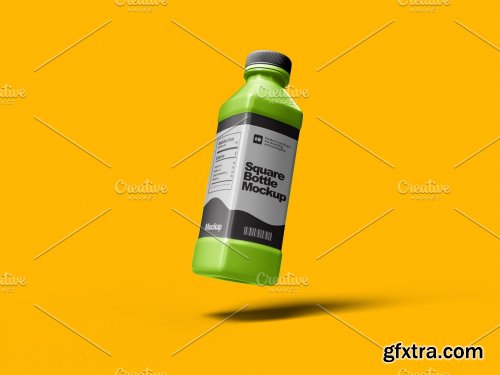 CreativeMarket - Square Bottle Mockup 7178510