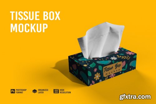 CreativeMarket - Tissue Box Mockup 7159066