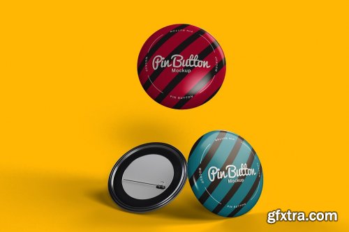 CreativeMarket - Pin Button Mockup 7182857